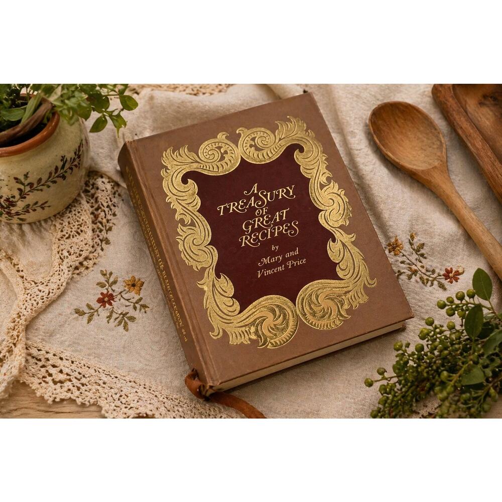 Vintage 1965 Treasury of Recipes Cookbook: Mid-Century Entertaining Hardcover
